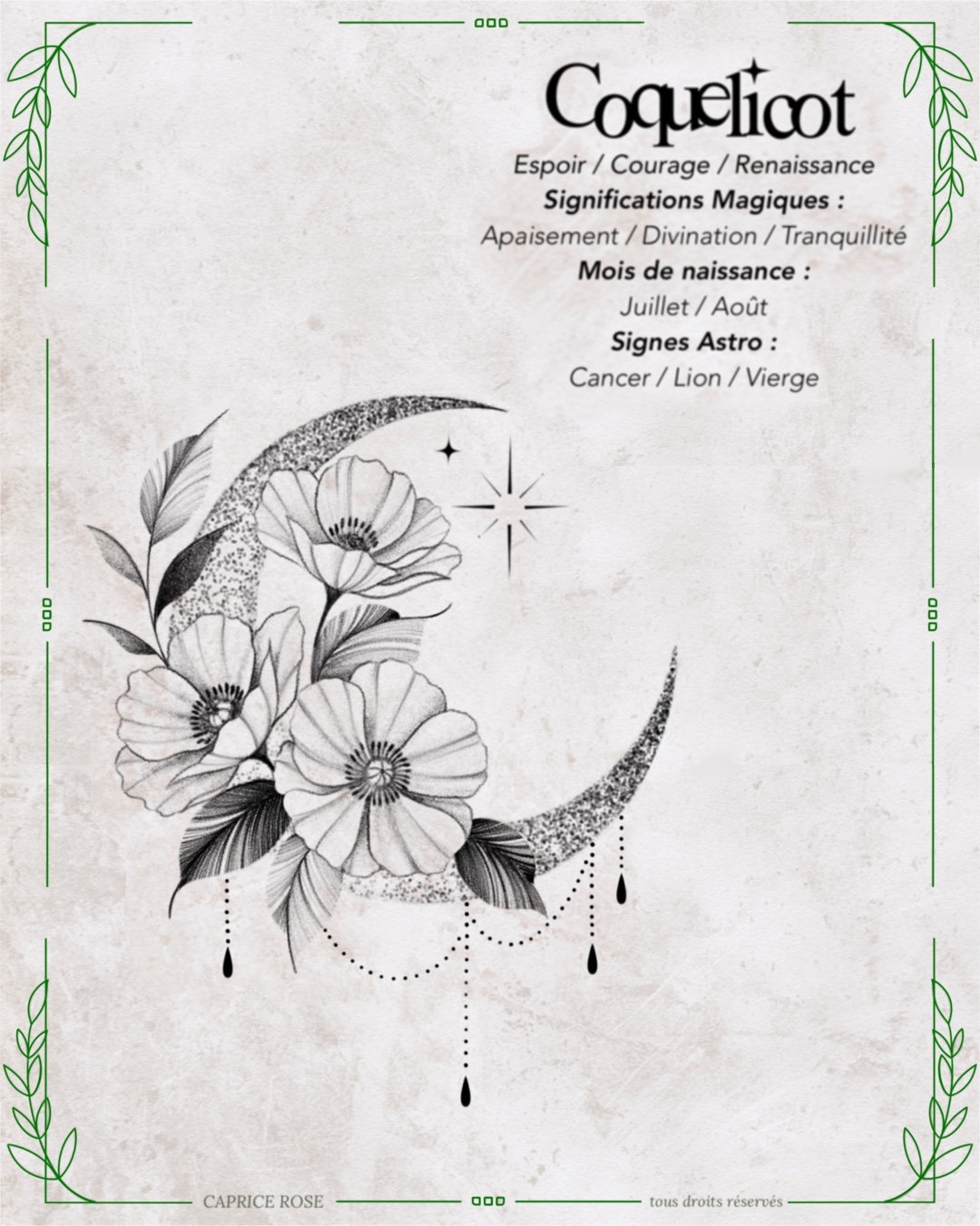 Coquelicot (Lunes florales)